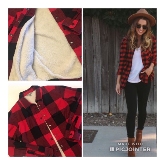 black and red checkered jacket